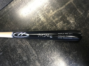 Mike Tauchman Official Game Model Autographed Bat